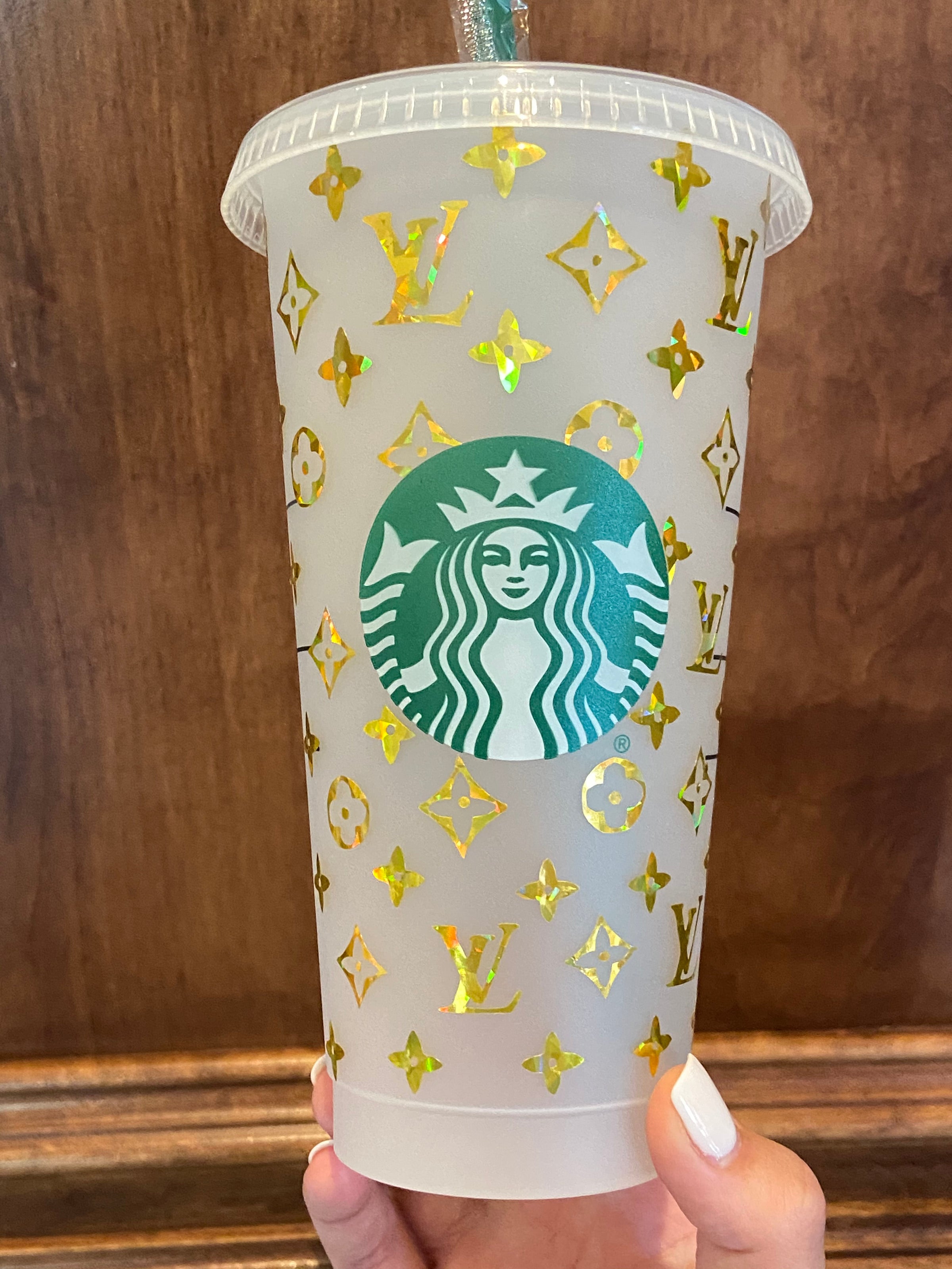 louis vuitton  Custom starbucks cup, Starbucks cups, Personalized  starbucks cup